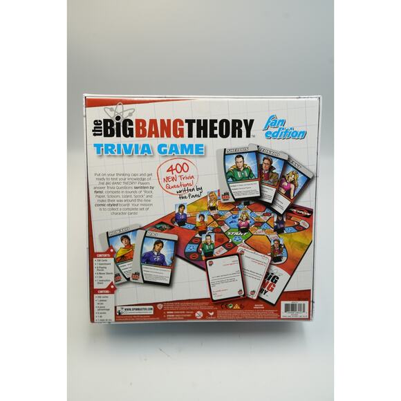 The Big Bang Theory Trivia Game TV Series Fan Edition Factory Sealed - Picture 2 of 2